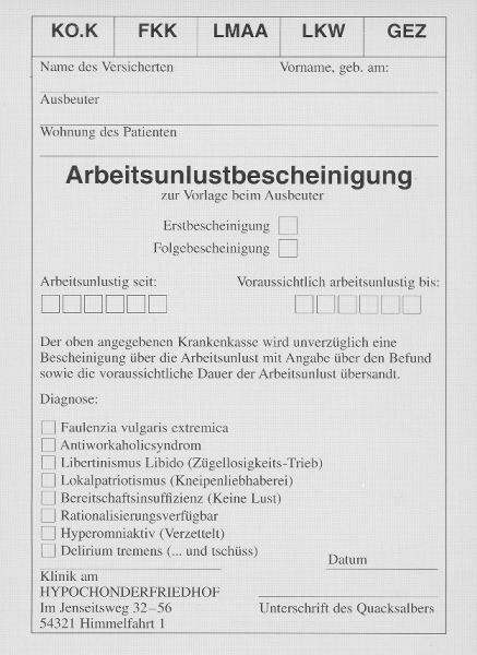 arbeitsunlust