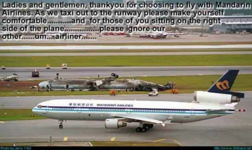 burned airplane